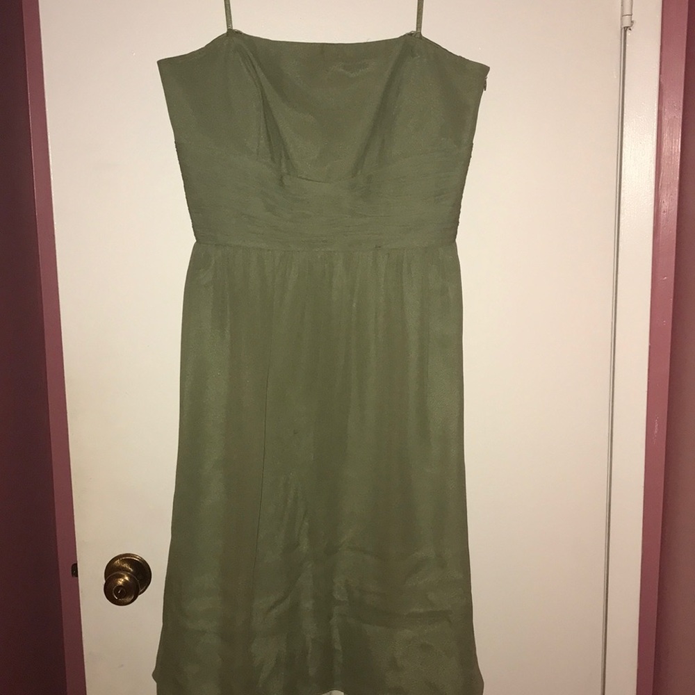 Elegant dress sage color
